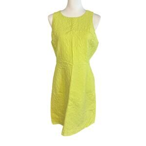 Banana Republic Milly Collection Yellow Green Size 12 Sleeveless Dress